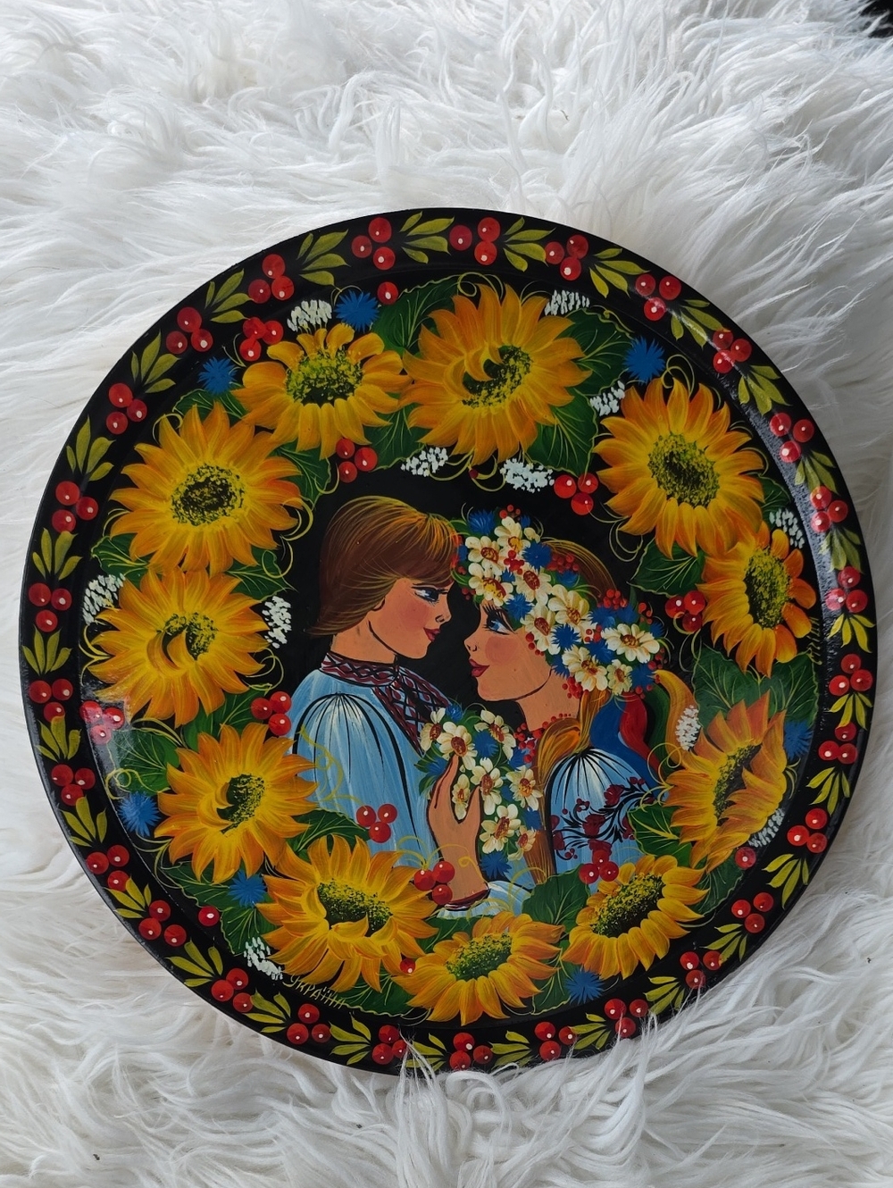 traditional Petrykivka painting, a famous Ukrainian folk art style